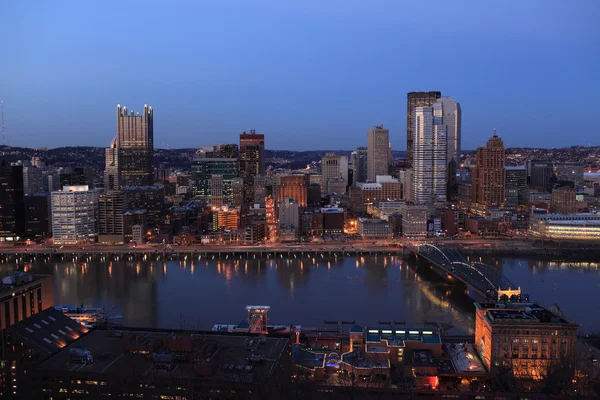 Vista do centro de Pittsburgh — Fotografia de Stock