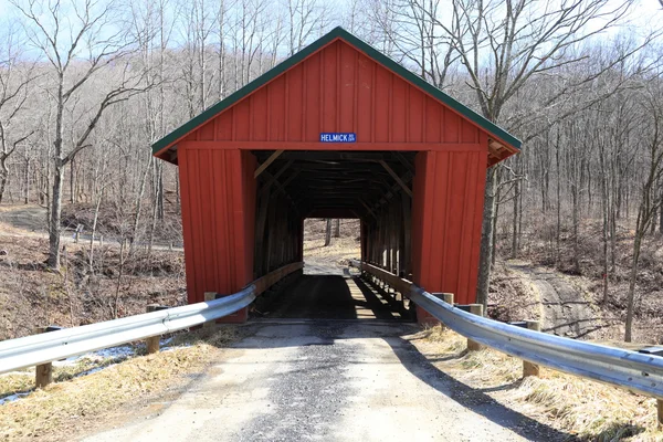 Facade of Helmick Mill Covered Bridge — Stock Photo, Image