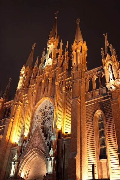 Katedralen på natten — Stockfoto