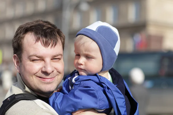 Father with his boy — Stock Photo, Image