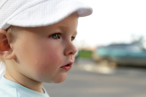 Serious little boy — Stock Photo, Image