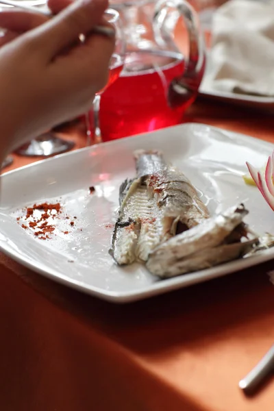 Párolt hal étterem — Stock Fotó
