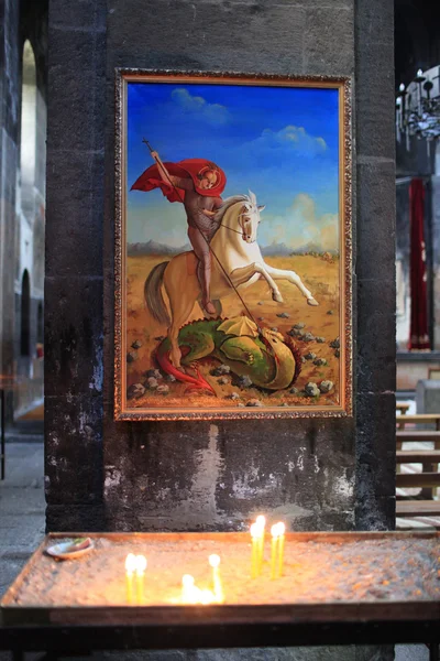 Ícone na igreja arménia — Fotografia de Stock