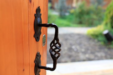 Iron door handle clipart