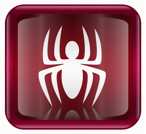 Icona del virus rosso, isolato su sfondo — Foto Stock