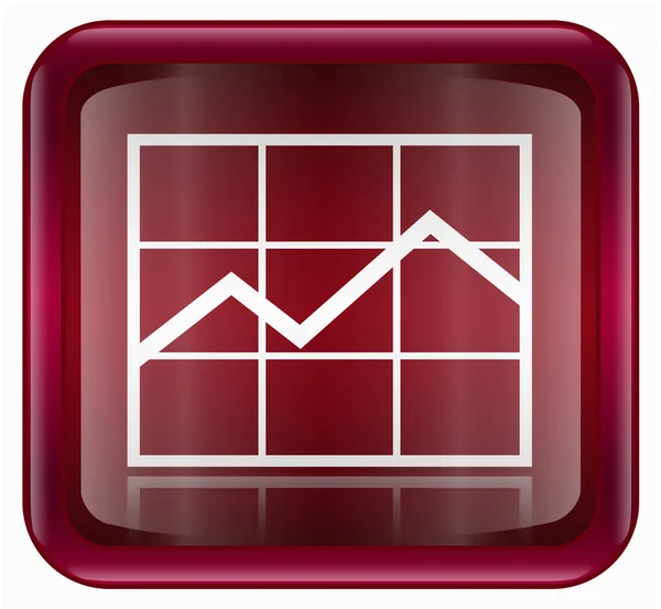 Gráfico ícone vermelho — Fotografia de Stock