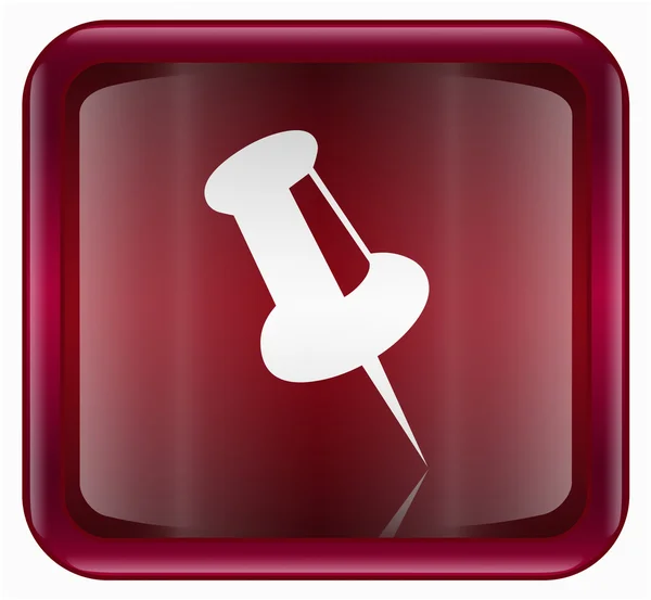 Thumbtack icono rojo — Foto de Stock