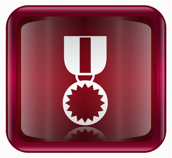 Μετάλλιο εικονίδιο κόκκινο — Φωτογραφία Αρχείου
