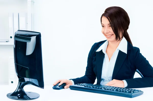 Podnikání žena v kancelářském prostředí — Stock fotografie