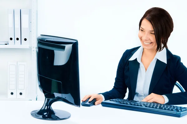 Podnikání žena v kancelářském prostředí — Stock fotografie