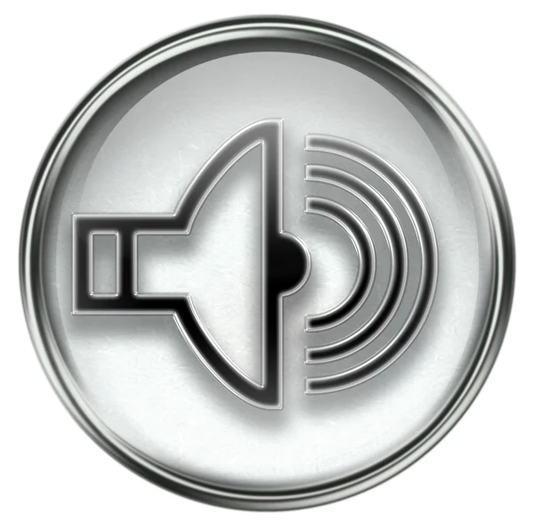 Music icon grey, isolated on white background. — Stock Photo, Image