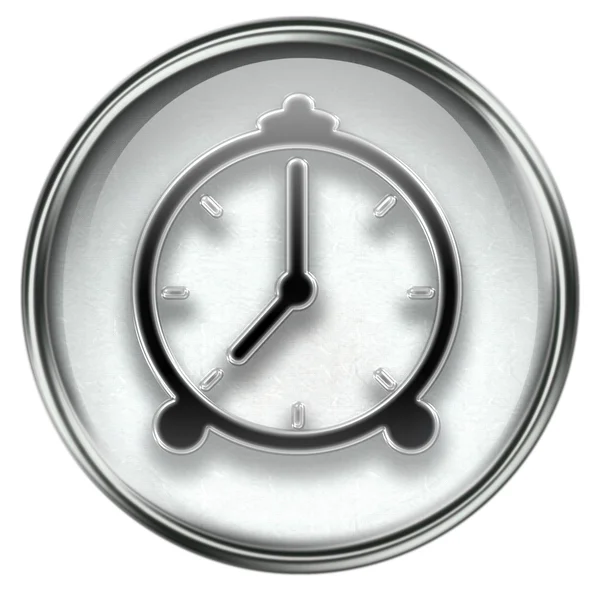 Relógio ícone cinza — Fotografia de Stock