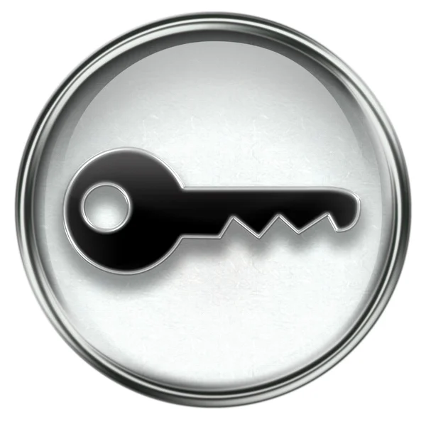 Icono clave gris —  Fotos de Stock