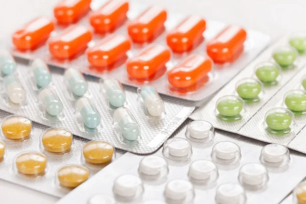 Diferentes tipos de comprimidos — Fotografia de Stock