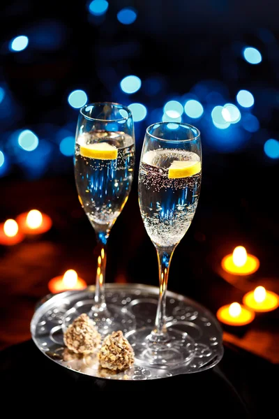 Fluiten van champagne — Stockfoto