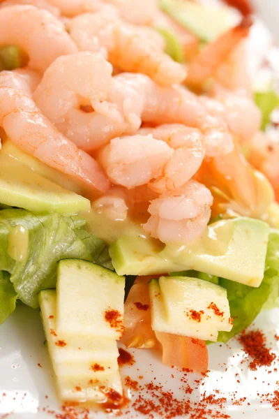 stock image Salad with shrimps