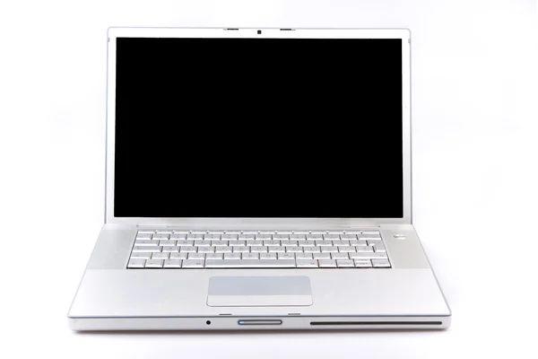 Gümüş laptop — Stok fotoğraf