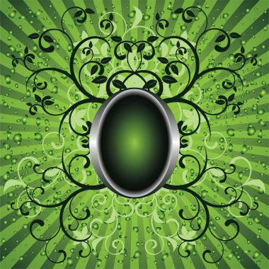 The green background clipart