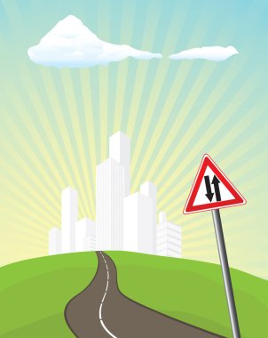 Road sign clipart