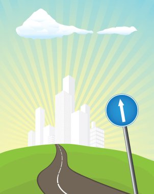 Road sign clipart