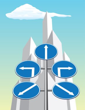 Road signs clipart