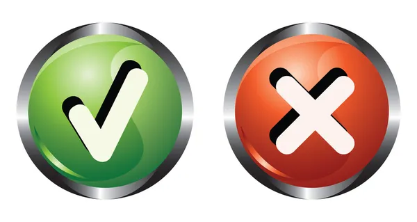 Two buttons — Stock Vector