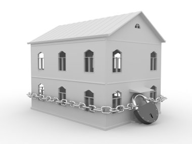 Guarded house clipart