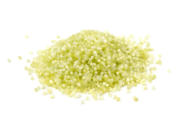 Gröna polerade pärlor — Stockfoto