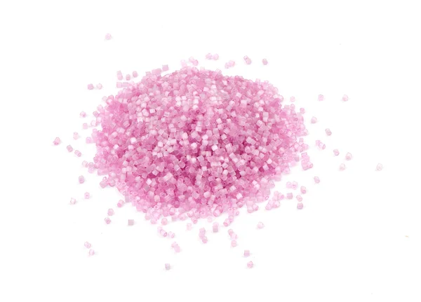 粉红色抛光的珠 — 图库照片