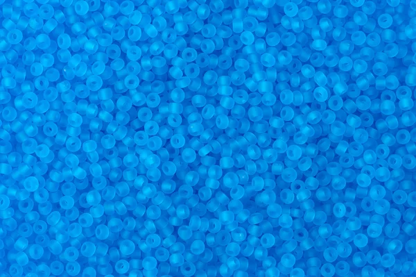 Perline di vetro blu lucido sfondo — Foto Stock