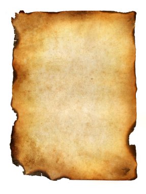 Blank grunge burnt paper with dark adust borders clipart