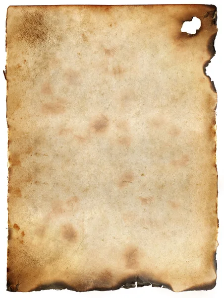 Eski yanmış kağıt arkaplanı — Stok fotoğraf