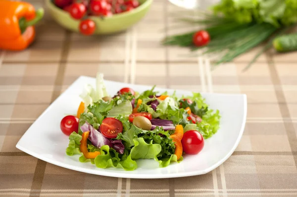 Plate of fresh salad — Stock Photo, Image