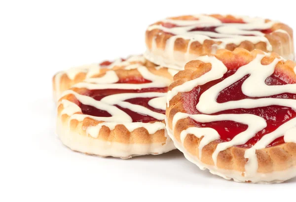 Cookies with jam closeup — Stock Photo, Image