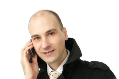 genç iş adamı telefon