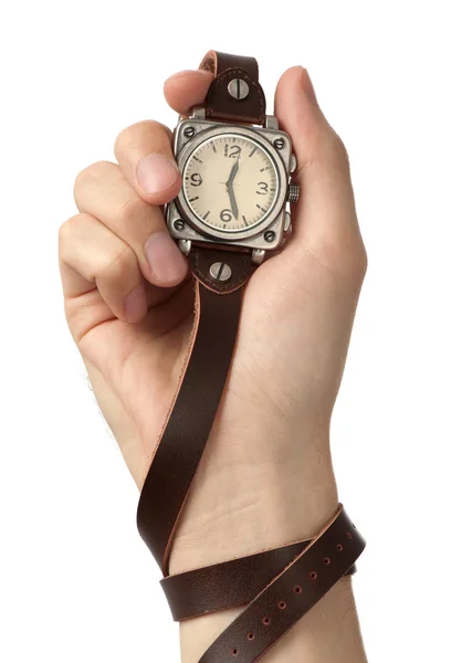Relógio na mão — Fotografia de Stock