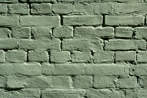 Текстура зелёной кирпичной стены — стоковое фото