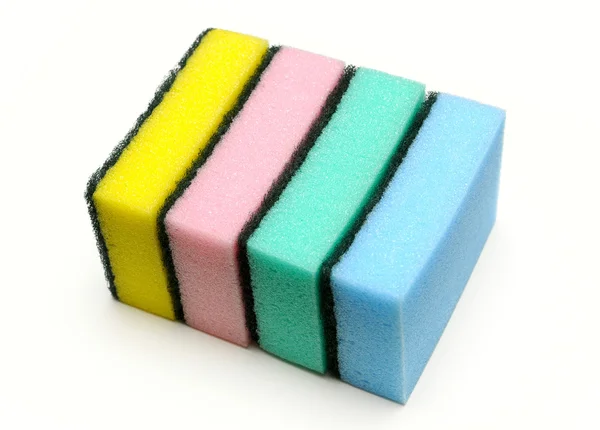 Sponges group isolated on the white background — Stock Photo, Image