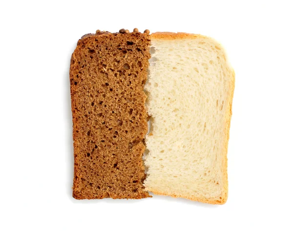 Φέτες ψωμί ολικής αλέσεως — Φωτογραφία Αρχείου