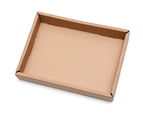 Lepenkové krabice, samostatný — Stock fotografie