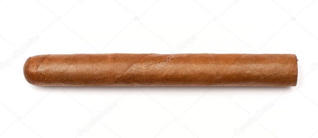 Long elegant brown cigar
