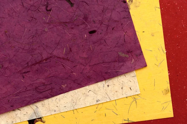 Farbpapier aus Handarbeit — Stockfoto