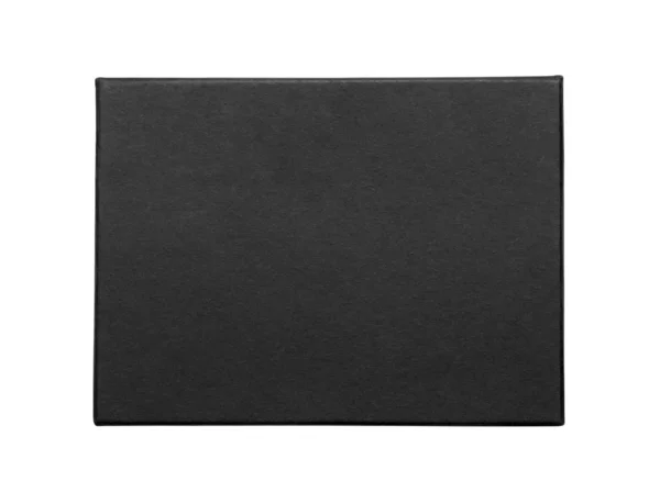 Caixa preta isolada em branco — Fotografia de Stock