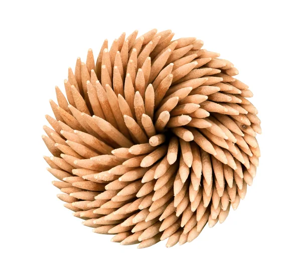Wood toothpicks isolated on a white background — Stock Photo, Image