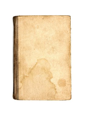 Old book cover is isolated on a white background clipart