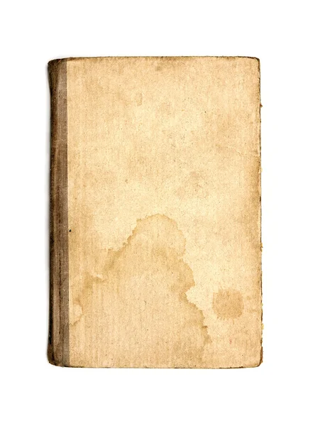 Cubierta del libro viejo está aislado sobre un fondo blanco — Foto de Stock