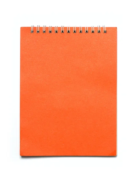 オレンジ色のノートブック — ストック写真