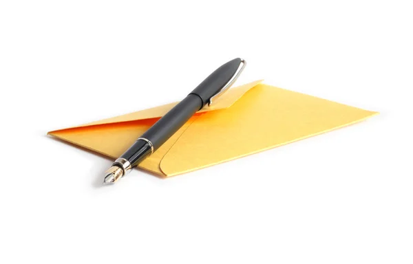Enveloppe et stylo — Photo
