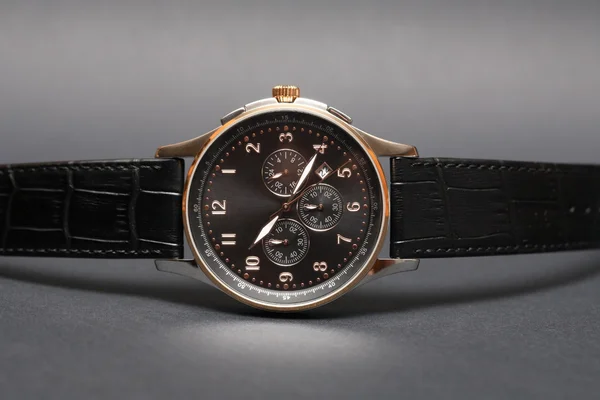 Expensive Wristwatch On Dark — Stock Photo, Image