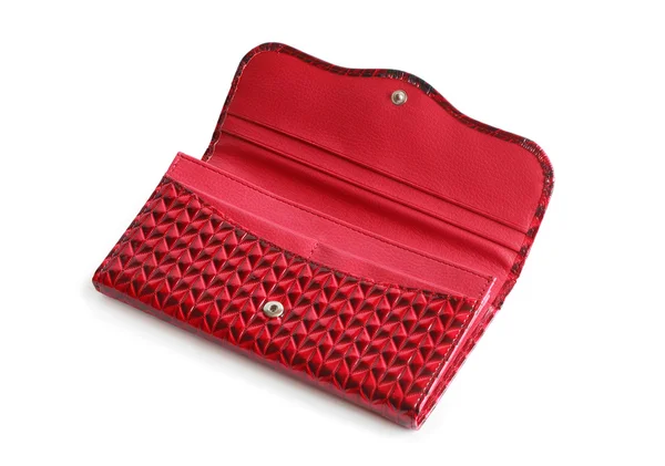 Röd öppen förändring handväska — Stockfoto